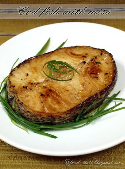 cod fish with miso paste