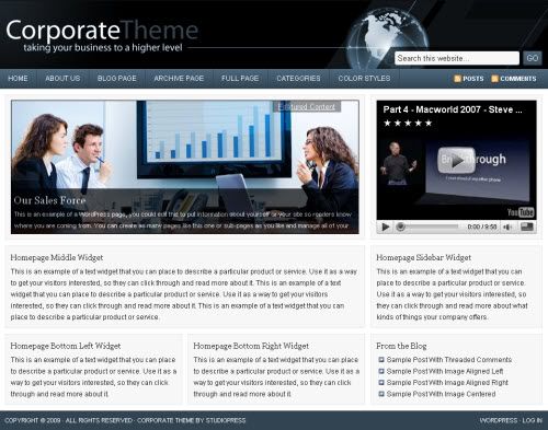 Corporate 2.0 Busniess Premium WordPress Theme