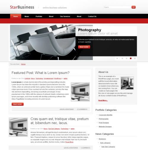Star Business WordPress Theme