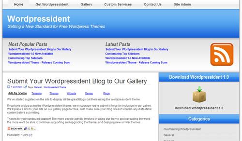 Free Premium WordPress Theme WP Pressident