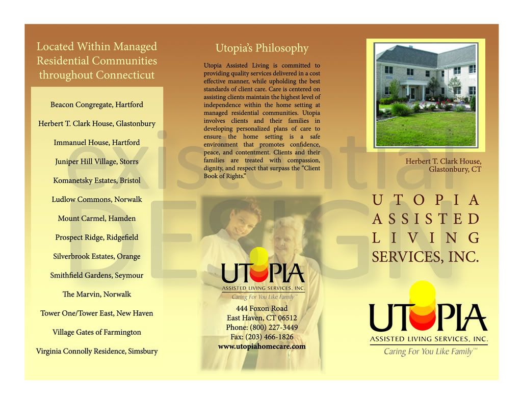 Utopia Home Health Care TriFold Brochure Exterior Photo by