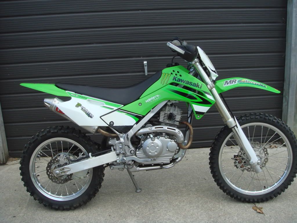 KX100 Forks on a KLX140L KLX/KLR 125/140/250/300 ThumperTalk