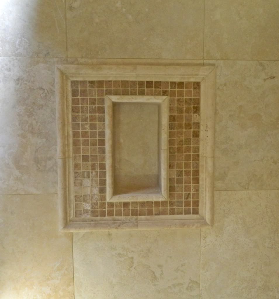 Recessed Shelves In Bathroom