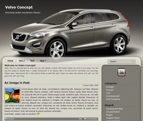 Volvo Concept Wordpress Theme