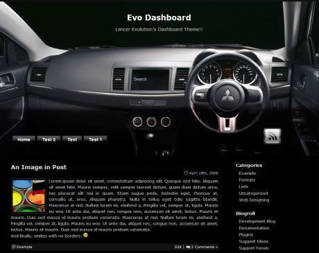 Evo Dashboard Wordpress Theme