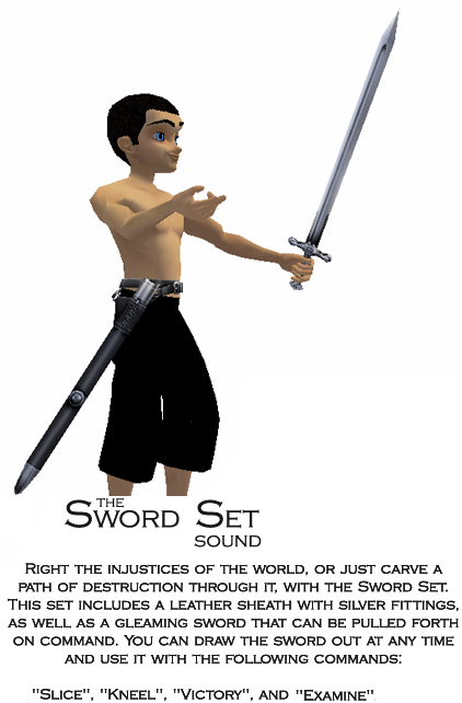 male sword set