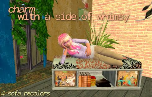 Charm with a Side of Whimsy Charm with a Side of Whimsy - 4 Sofa Recolors