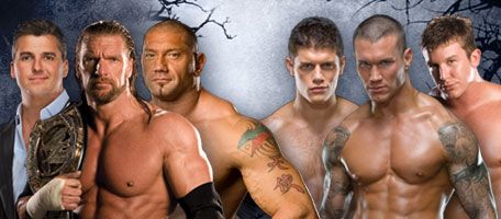 WWE Champion Triple H, Batista &amp; Shane McMahon vs. Randy Orton &amp; The Legacy Pictures, Images and Photos