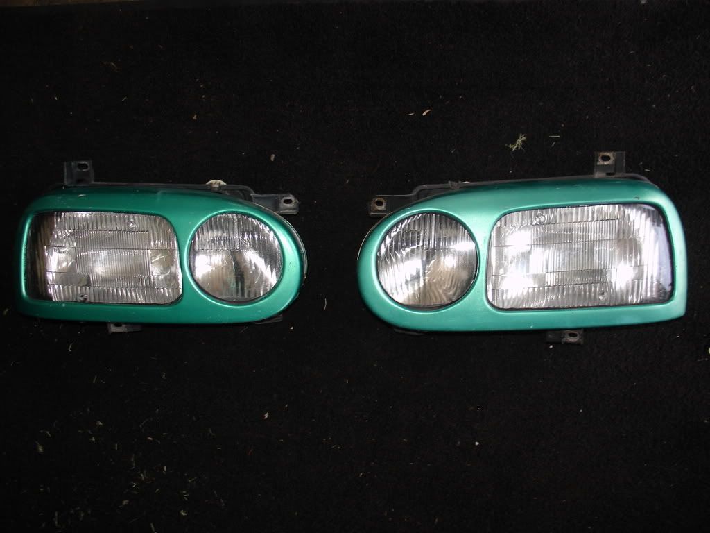 FS MK3 Golf GTI Dual Chamber Headlights with Kamei Headlight Surrounds