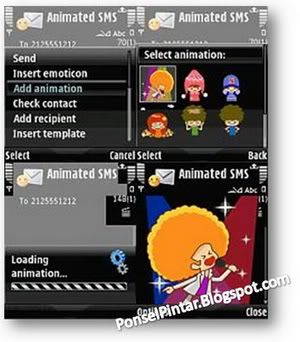 zensis animated sms, symbian, ponsel