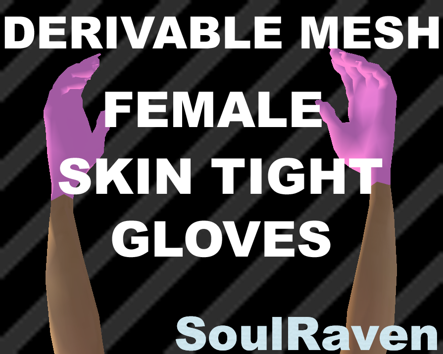SoulRaven Female Dainty Skin Tight Glove Mesh