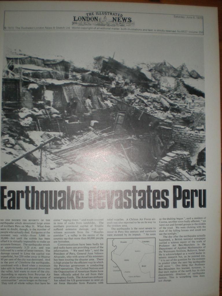 earthquake peru 1970