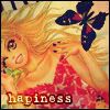 Peach girl happiness icon