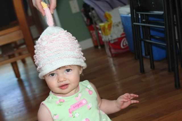Knitted cake hat from Amy Pennington