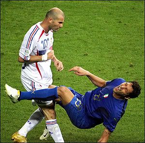 Cabeçada de Zidane em Materazzi na final da Copa do Mundo de 2006