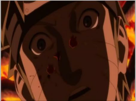Naruto blood, Naruto dies (Naruto Shippuden the Movie1)