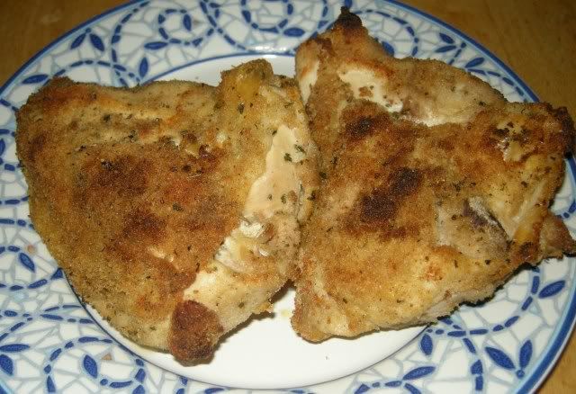 Baked breaded chicken Pictures, Images and Photos