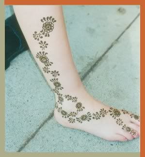 ankle design - Mehndi k Style