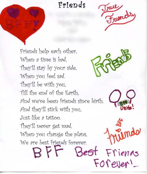 Best Friends0001 - ~*Winner of poetry competition*~ 2009 June