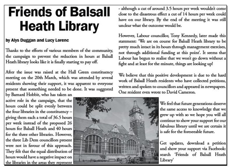 Balsall Heath Library
