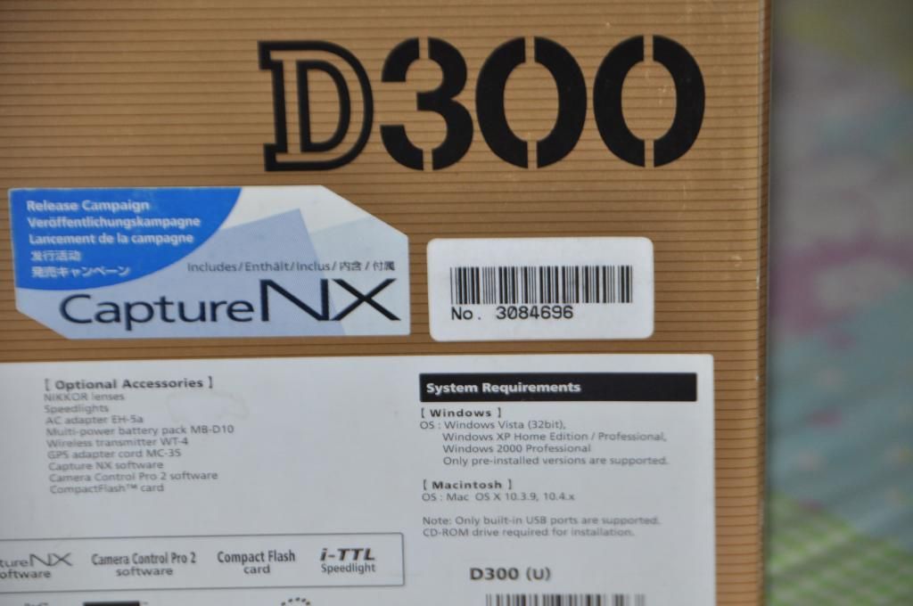 NIKON D300, 18-55mm f/3.5-5.6G, 8GB - 2
