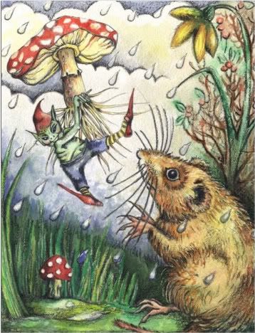 The Elf and the Dormouse postcard