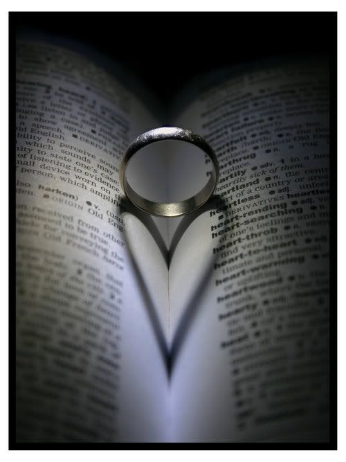 Wedding Ring Bible Heart HOPE YOUR DAY IS PERFECT 