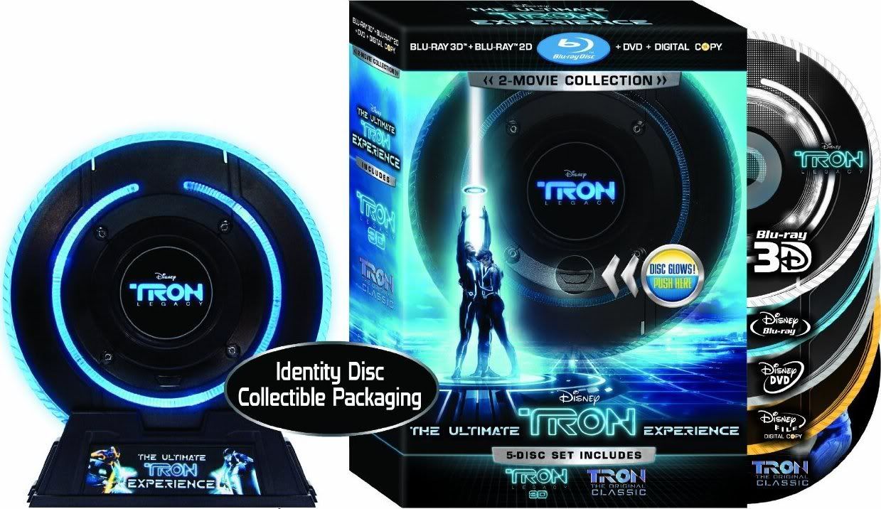 TRON: Legacy 3D / TRON Blu-ray Limited Edition / Blu-ray 3D / Blu-ray   DVD   Digital Copy