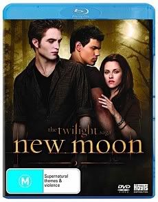 Twilight Saga New Moon Blu-ray Australian cover