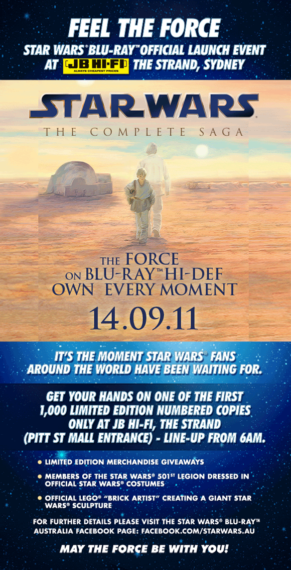 Star Wars Blu-ray Sydney Launch event