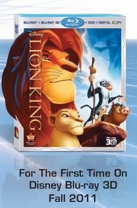 The Lion King 3D Blu-ray