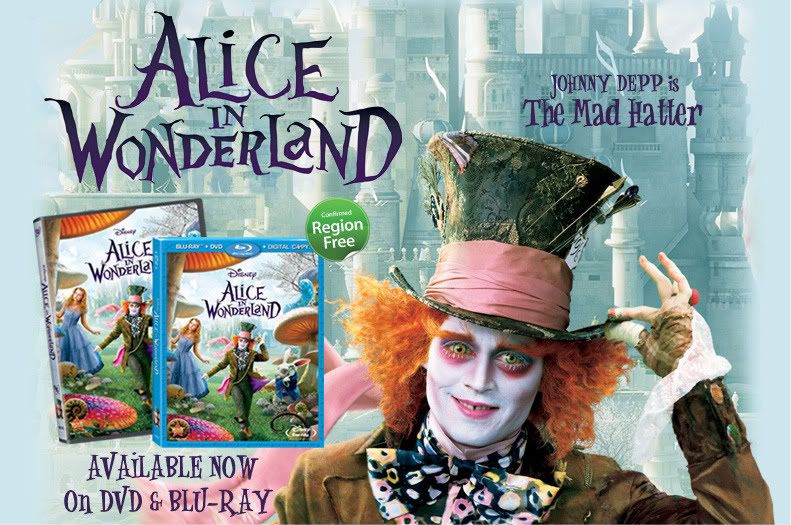 Alice in Wonderland blu-ray