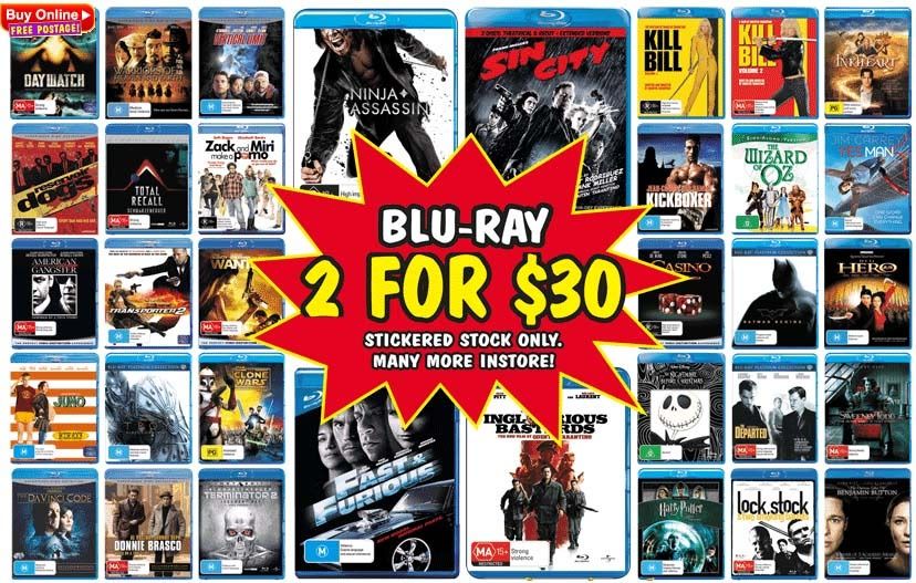 JB Hifi - Blu-Ray Bargains - 2 Blu-Ray titles for $30!
