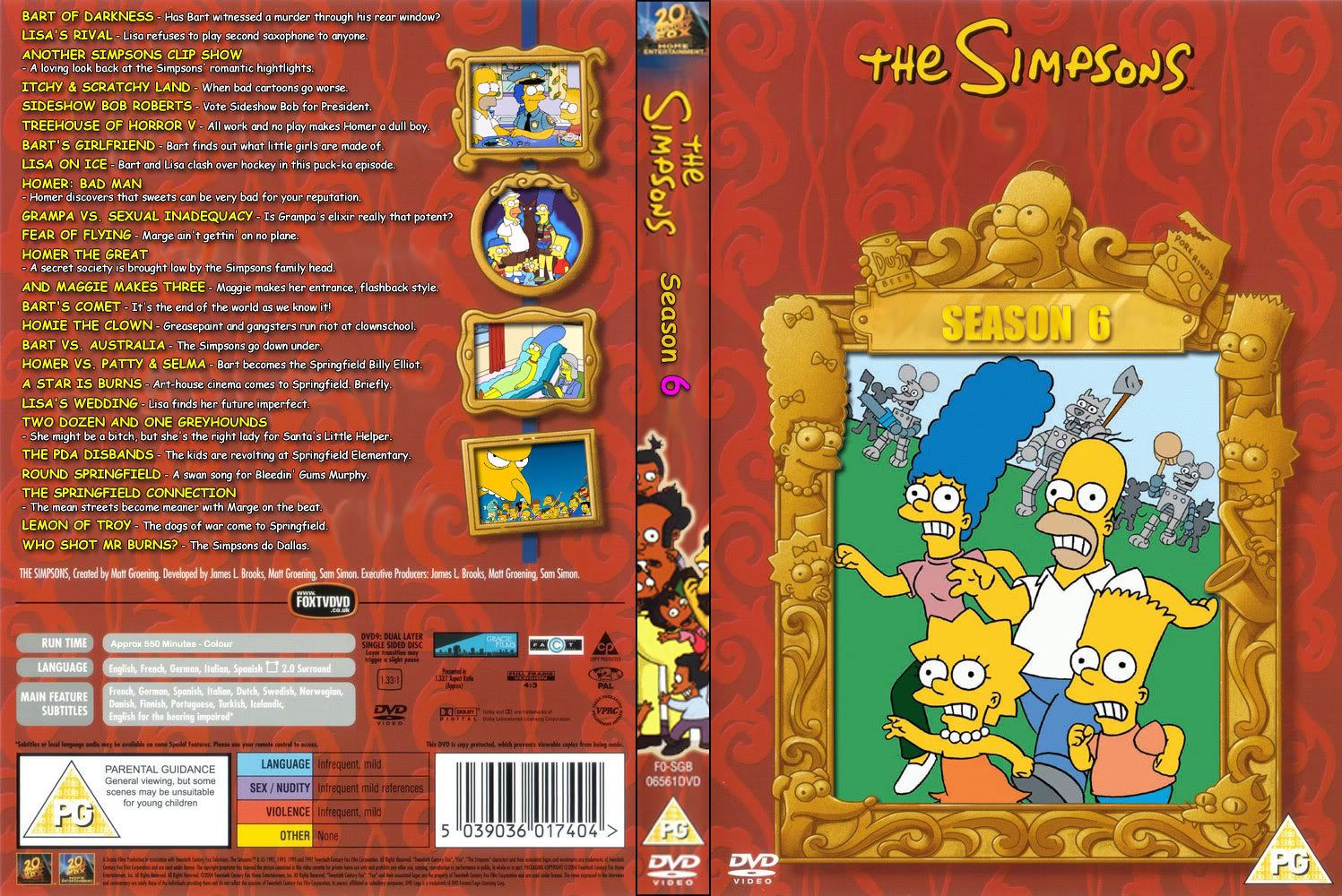 Amazoncom: The Simpsons Season 6