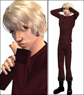 Raivis Galante Custom content INCLUDED • Hair by Raonjena (courtesy of Booty) • Clothing mesh by Problematique at MTS2 • Clothing recolour by me (everyday, ... - LATV