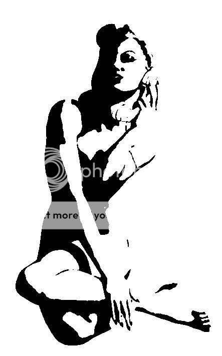 sexy girl pinup airbrush stencil template decoration, sexy girl pinup...