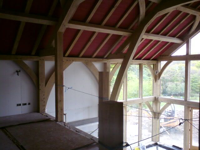 Plastering Oak Framed Barn Conversion