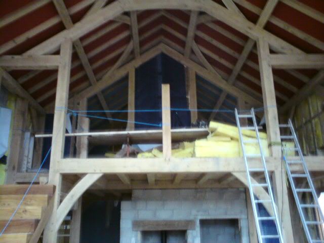 Plastering Oak Framed Barn Conversion