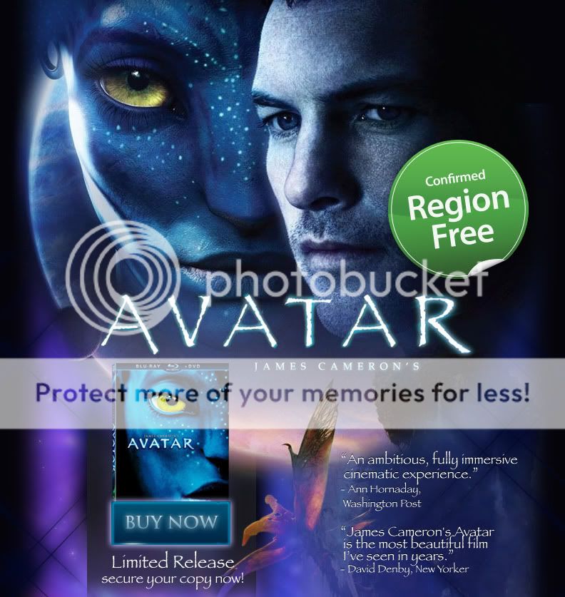 Avatar US Blu-ray region free
