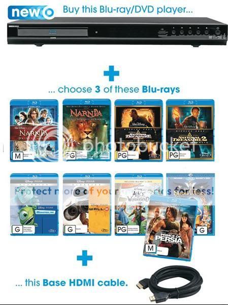 Rank Arena Blu-Ray/DVD Player Bundle
